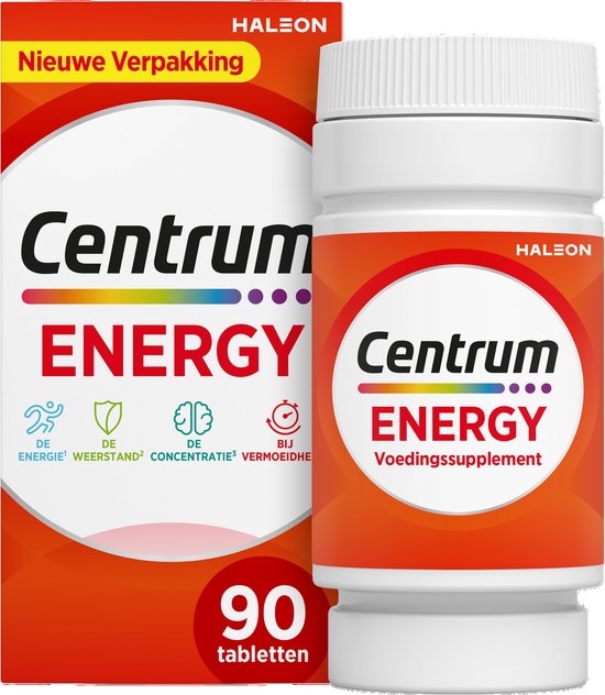 Centrum - Energy - Multivitaminen - Tabletten - 90 stuks